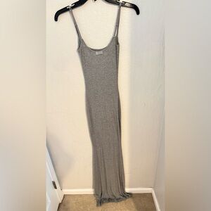 SKIMS Heather Gray Maxi Dress